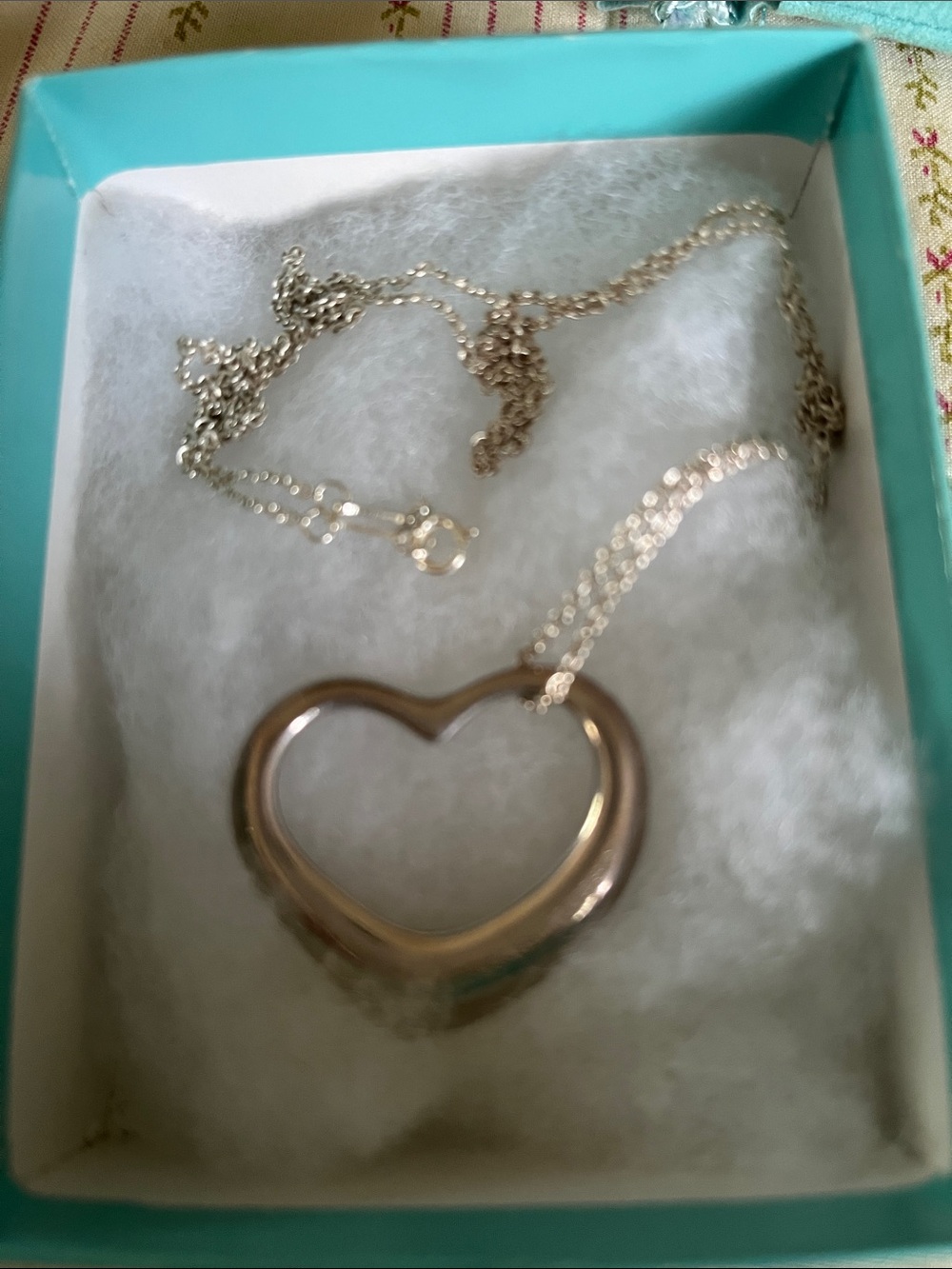 Tiffany & Co. large open Heart Locket Necklace - Silver